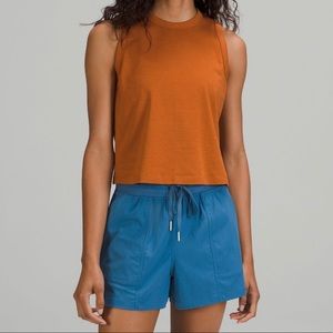 Lululemon Classic-Fit Cotton-Blend Tank Size 6 Butternut Brown